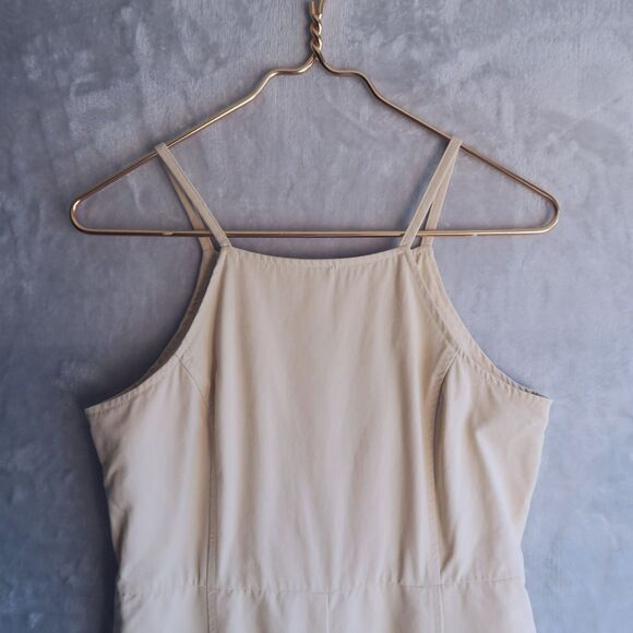 LAGUA GEM Ivory Halter Cami Neck Jumpsuit Size M Wide Leg Adjustable Japanese - Picture 6 of 14